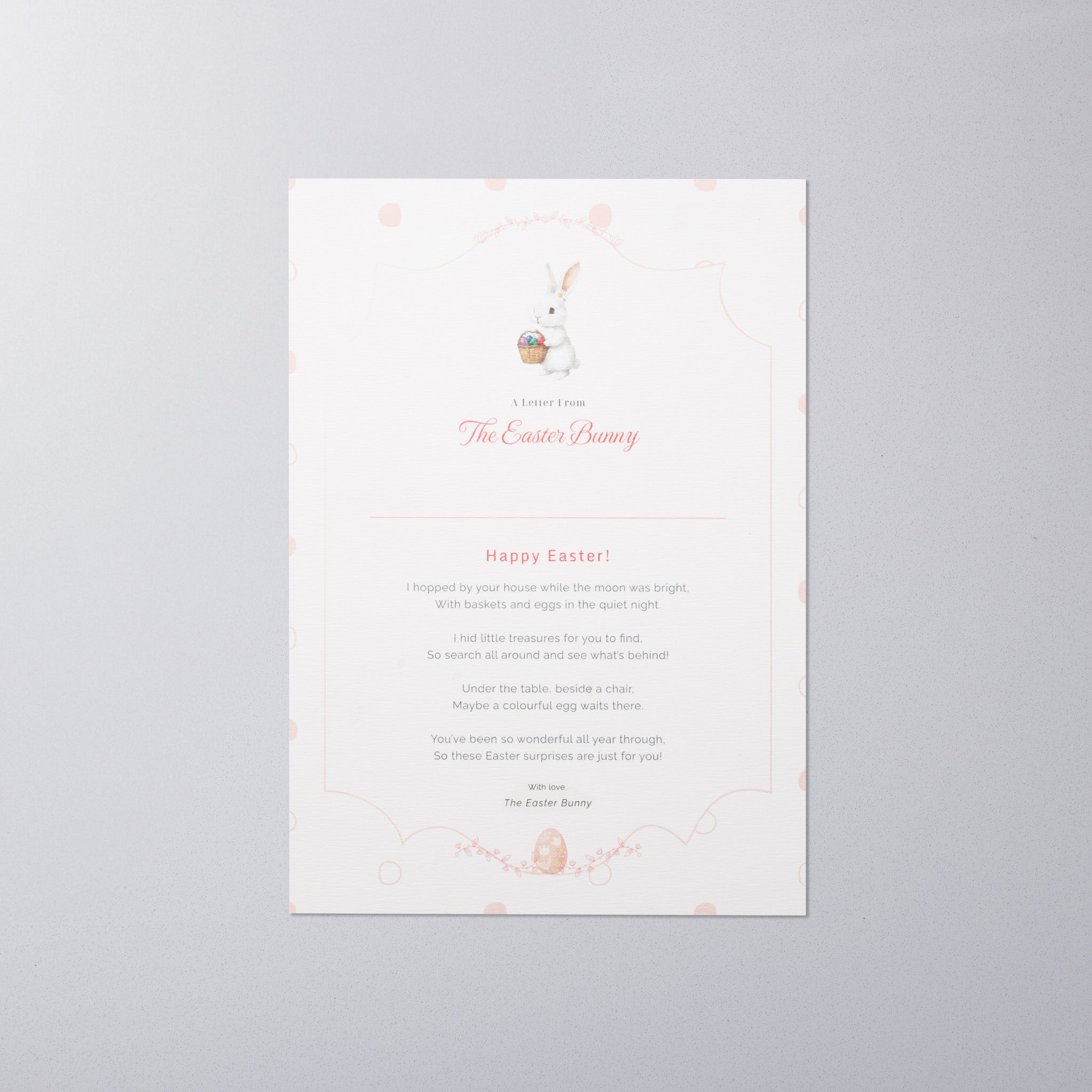 The Easter Bunny’s Egg Hunt Adventure – Letter & Clue Card Kit