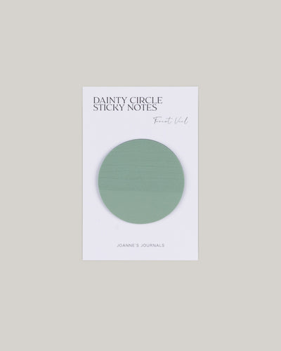 Dainty Circle Sticky Notes - Forest Veil