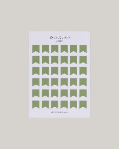 Index Tabs - Green