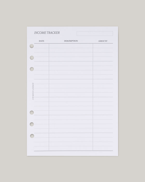 Income Tracker
