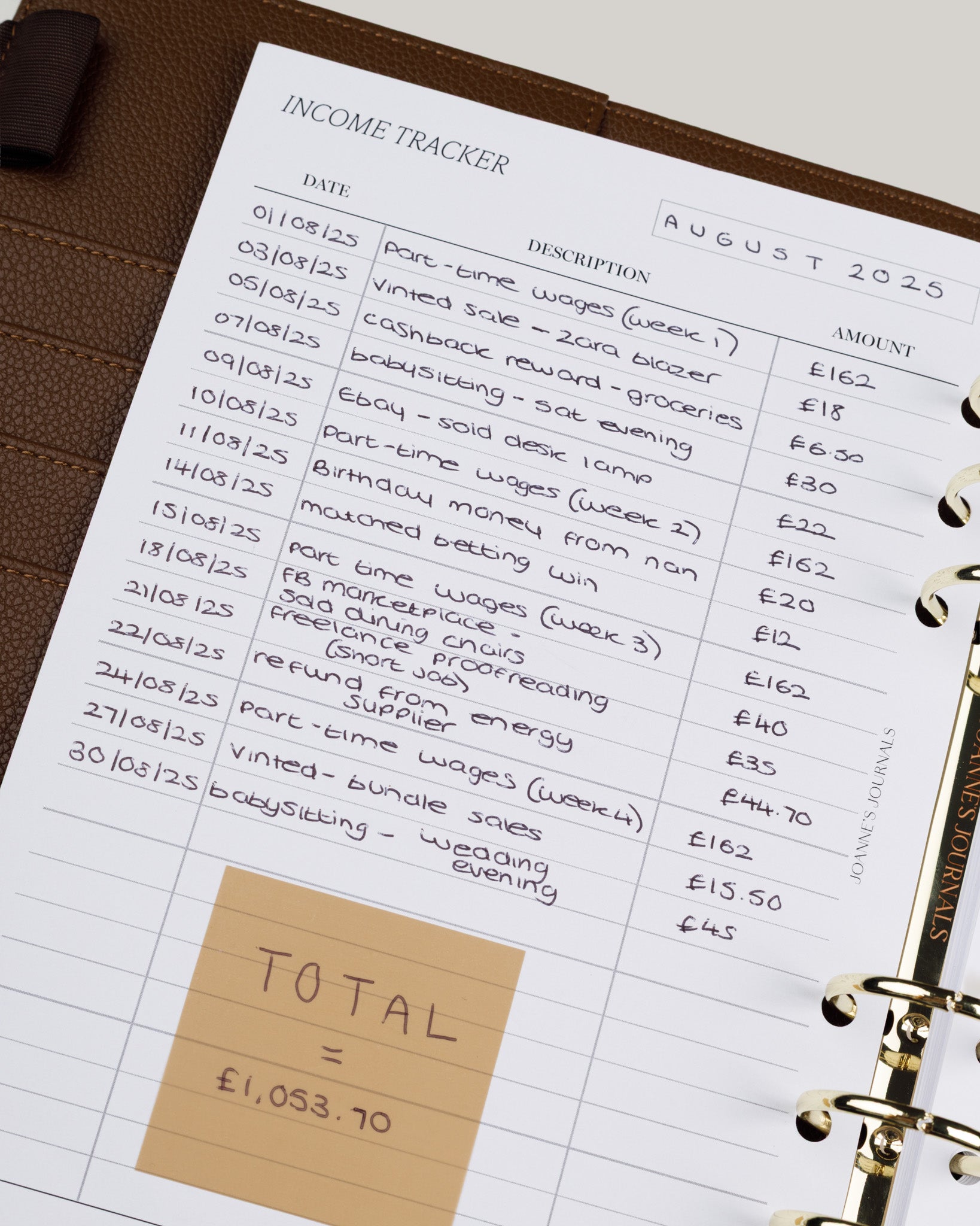 Income Tracker
