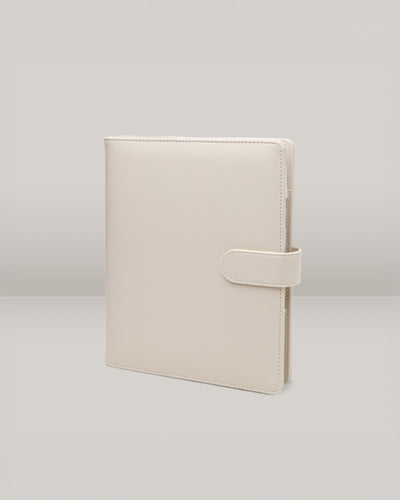 Vegan Leather Ring Binders | A5 - Ivory
