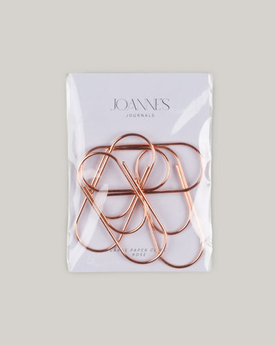Large Paper Clips - Rose