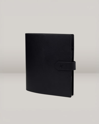 Moderna Grain Folio | A5 - Midnight Black