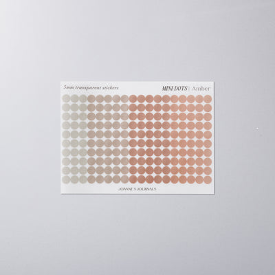 Mini Dot Stickers - Amber