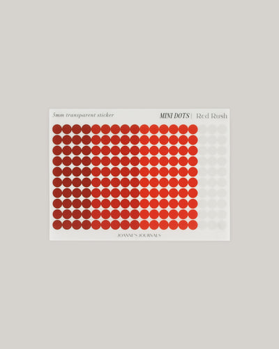 Mini Dot Stickers - Red Rush