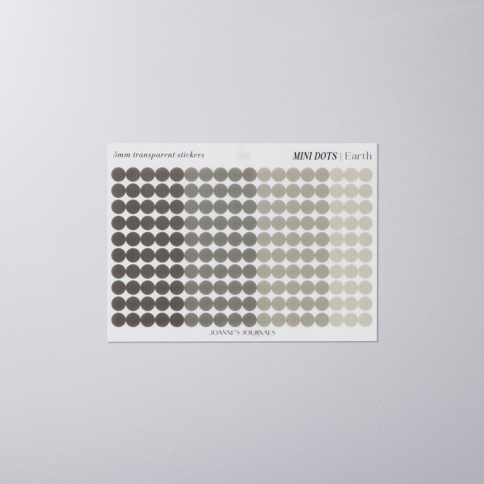 Mini Dot Stickers- Earth