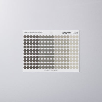 Mini Dot Stickers - Earth