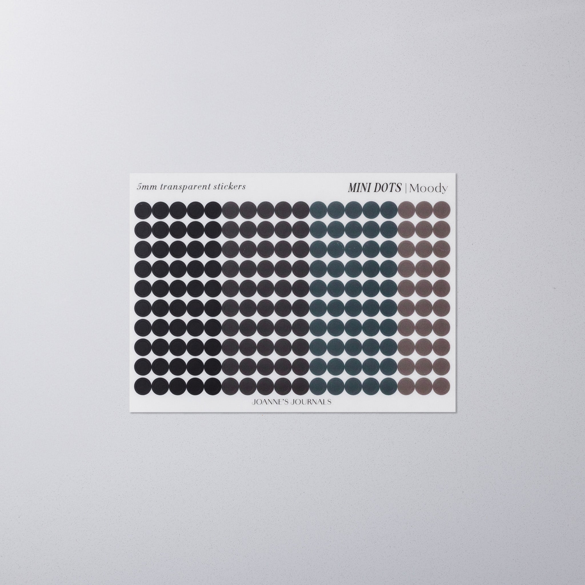 Mini Dot Stickers- Moody
