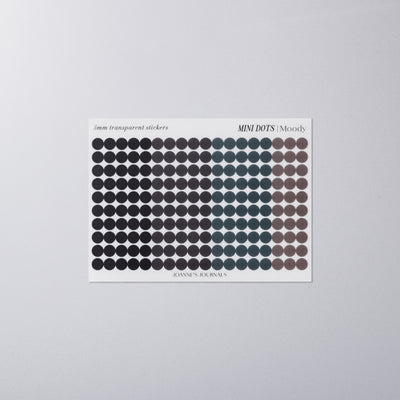 Mini Dot Stickers - moody