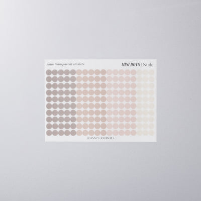 Mini Dot Stickers - Nude