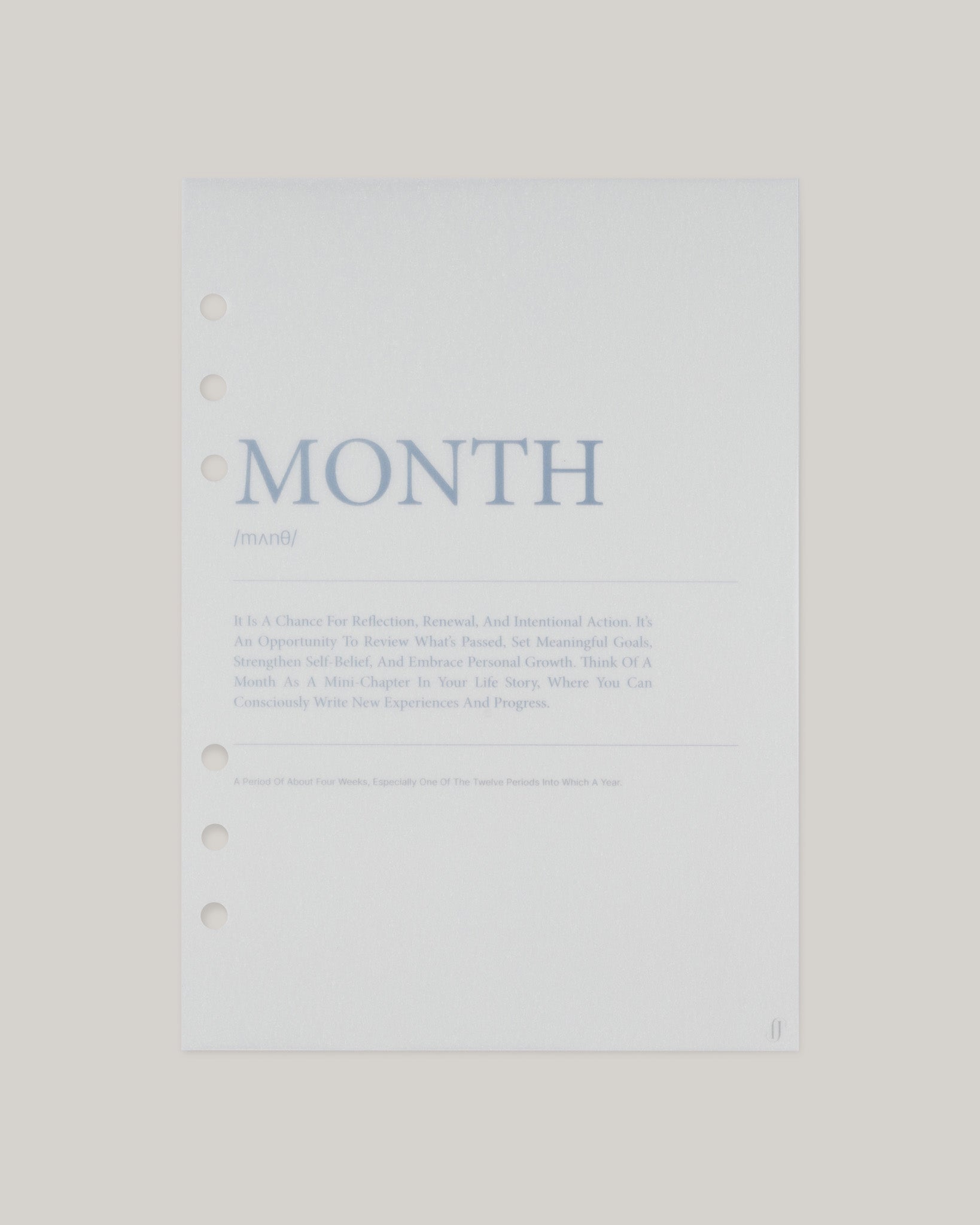'Month' Vellum Dashboard