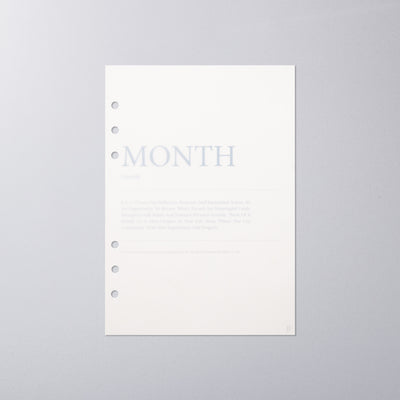 'Month' Vellum Dashboard