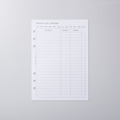 Monthly Bill Tracker