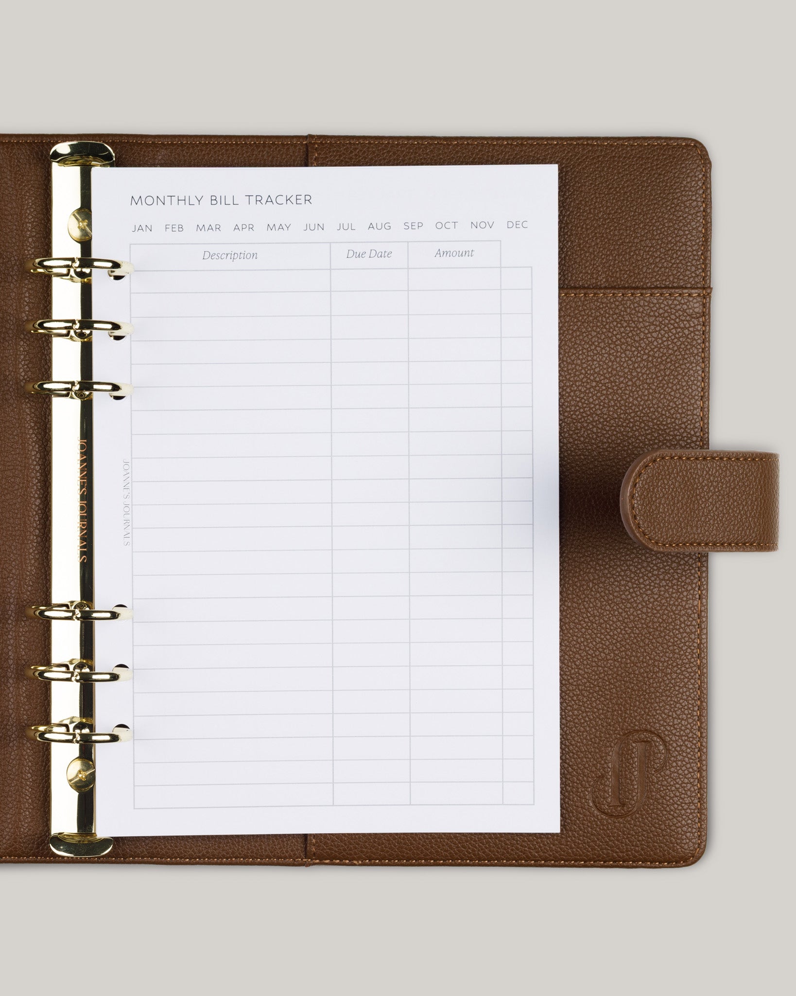 Monthly Bill Tracker