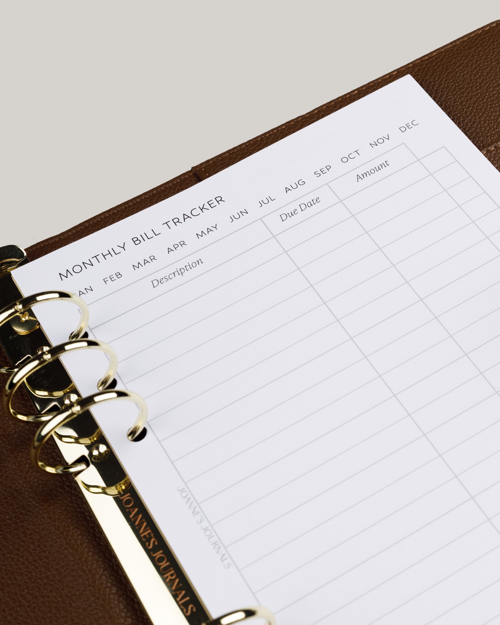 Monthly Bill Tracker