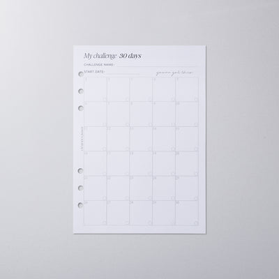 My Challenge - 30 Days