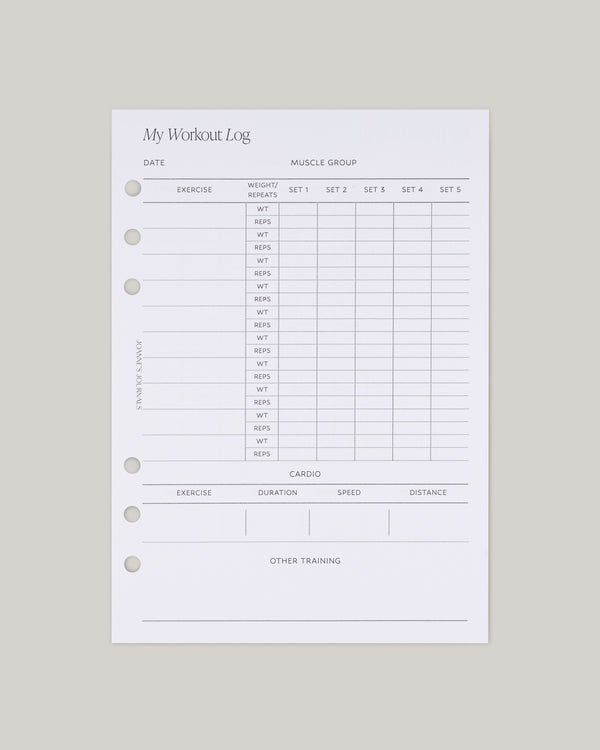 My Workout Log