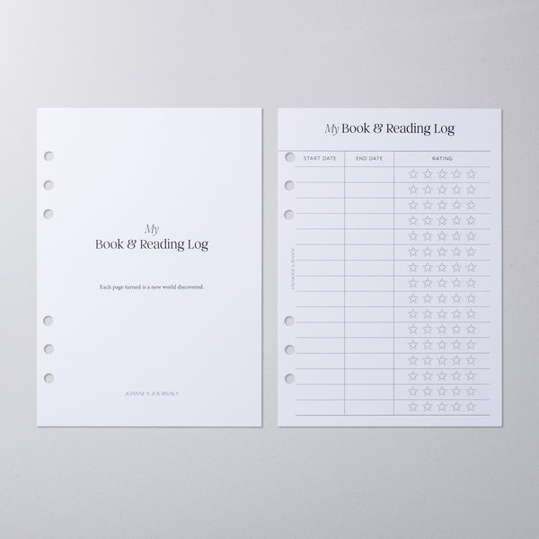 Book & Reading Log
