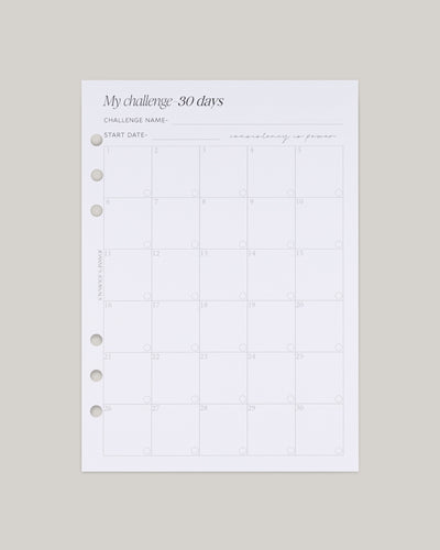 My Challenge - 30 Days