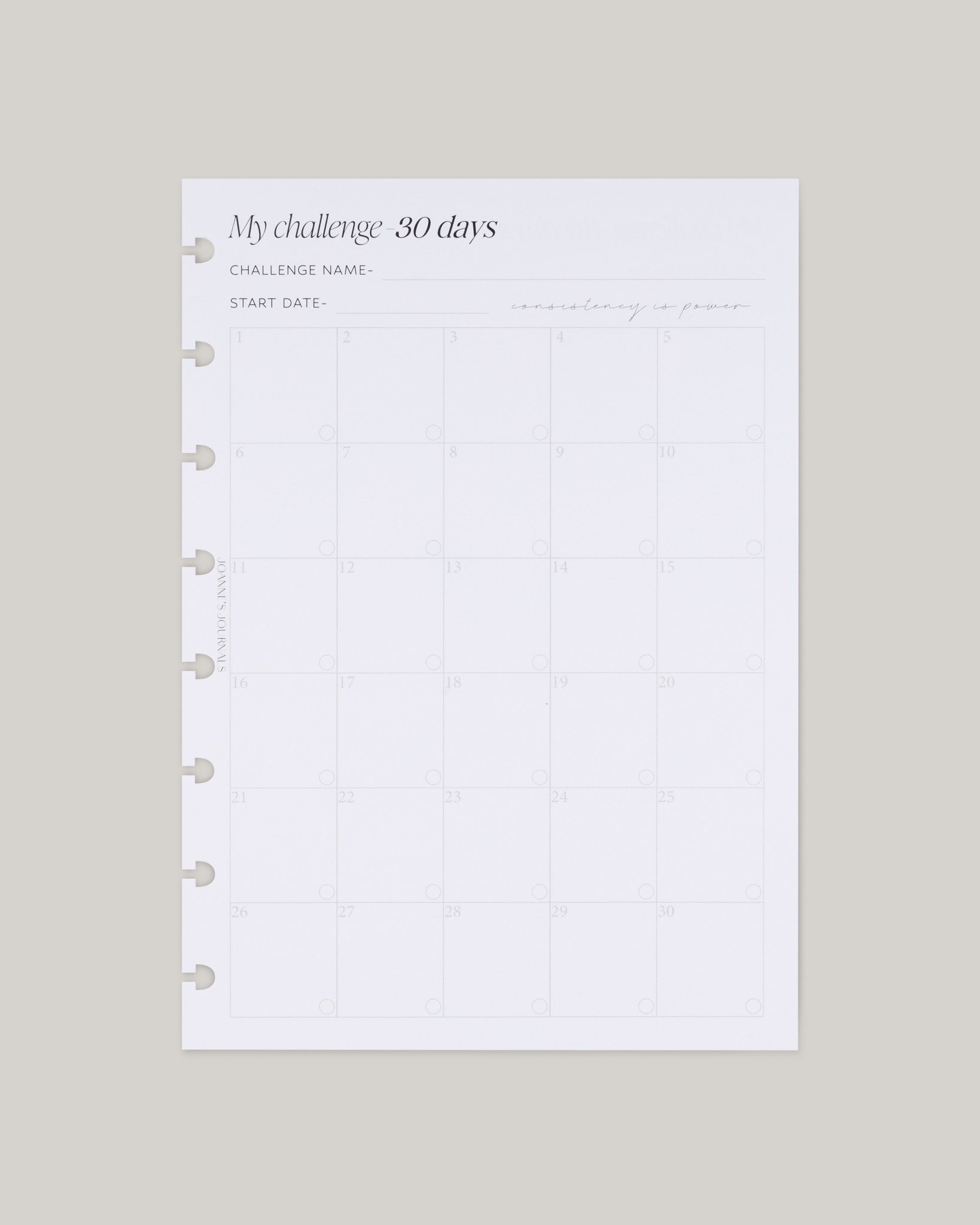 My Challenge - 30 Days