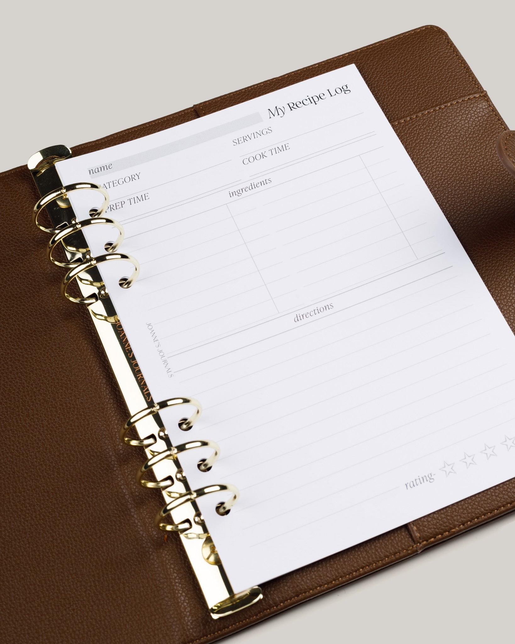 Recipe Log