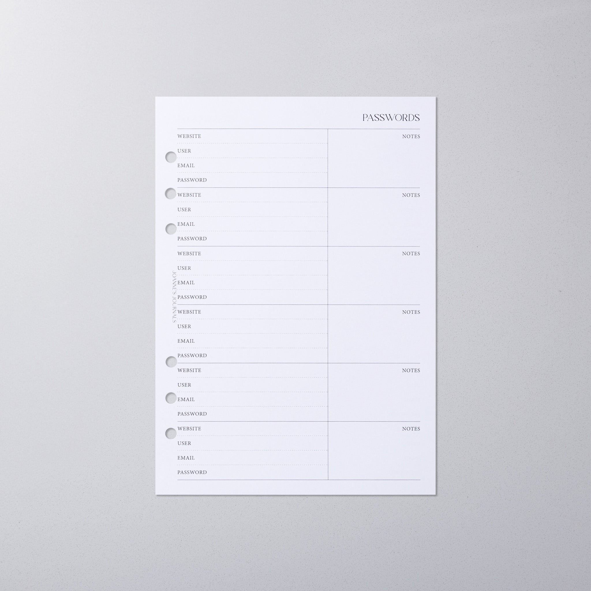 Password Tracker