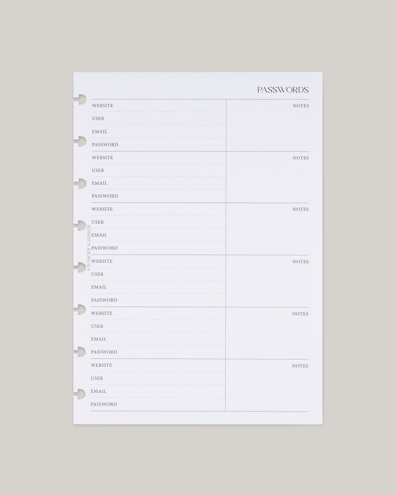 Password Tracker
