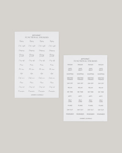 Transparent Planner Stickers (Pack Of 2) - Personal (Pack Of 2)