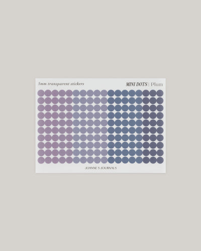 Mini Dot Stickers - Plum