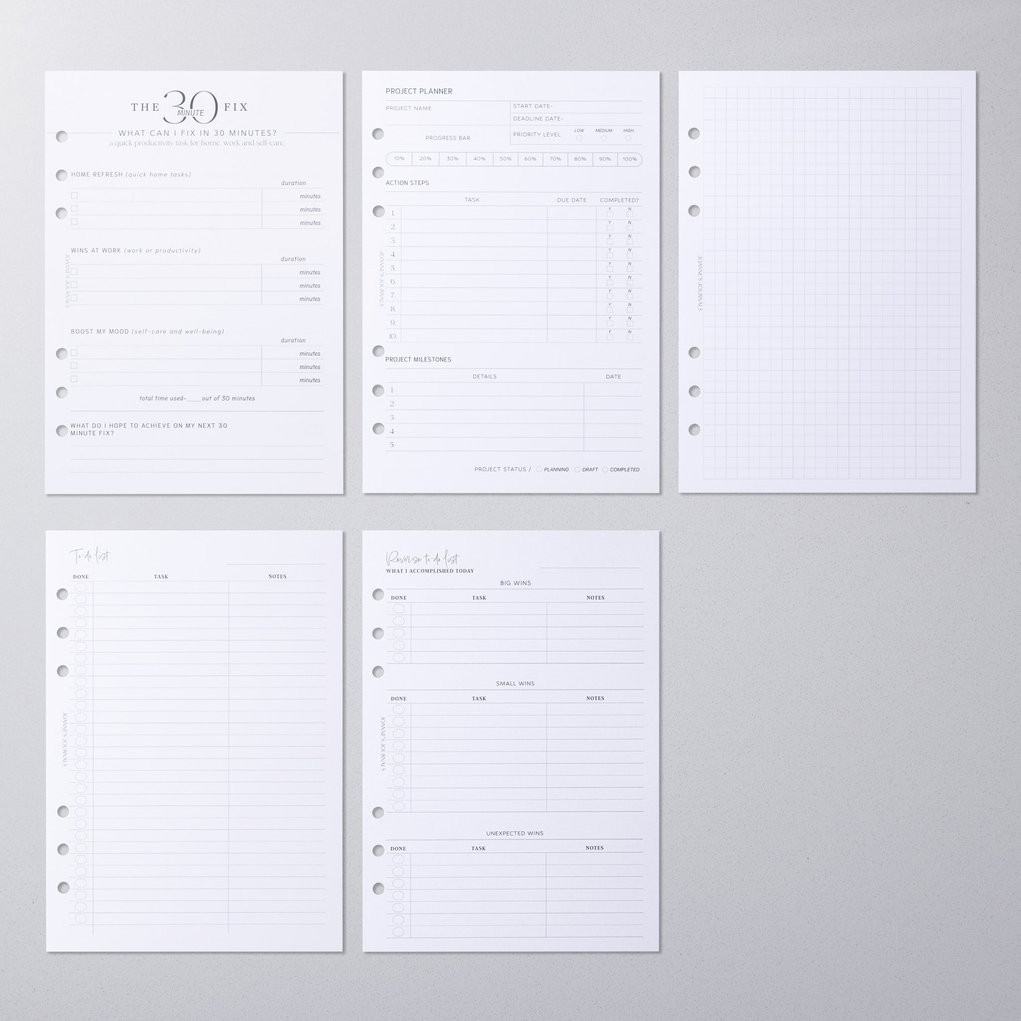 Productivity Insert Bundle