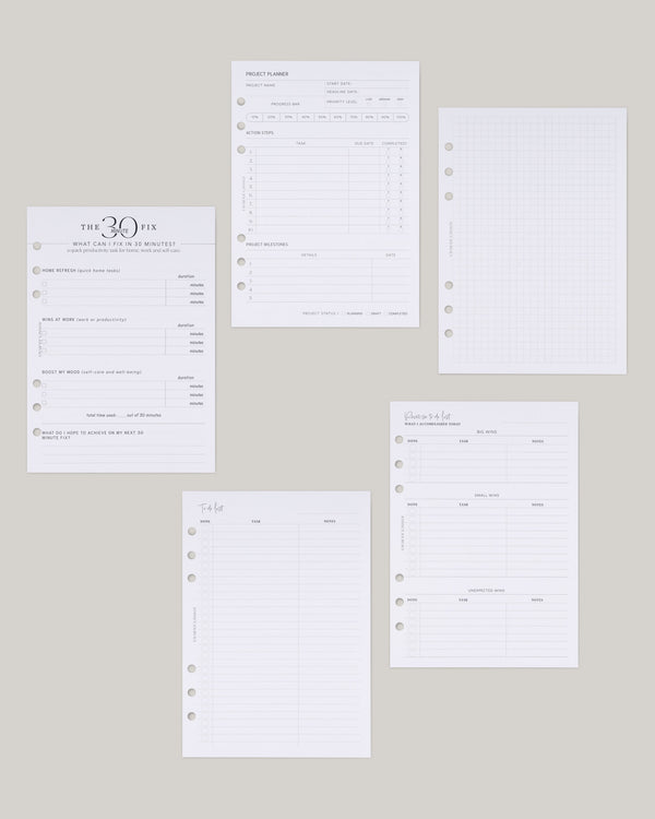 Productivity Insert Bundle