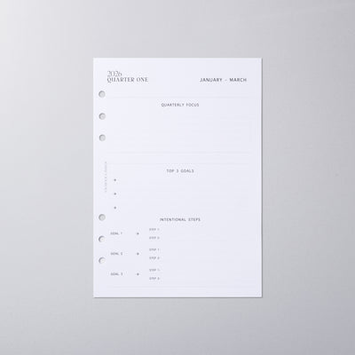 Quarterly Planner- 2026