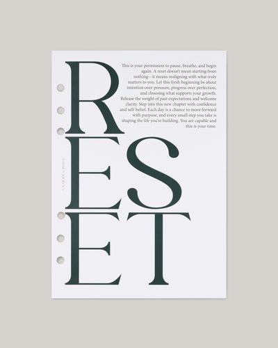Reset Dashboard