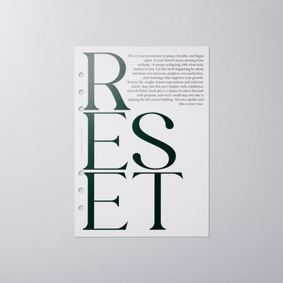 Reset Dashboard
