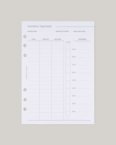 Savings Tracker