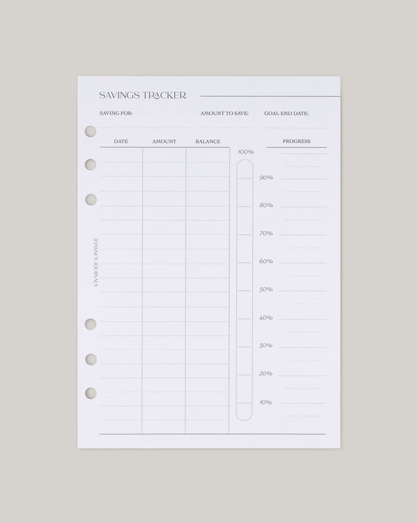Savings Tracker