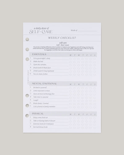 Self - Care Checklist