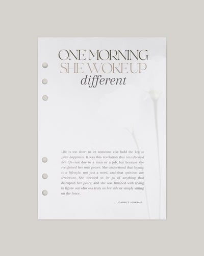 She Woke Up Different- Dashboard