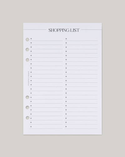 Shopping Lists
