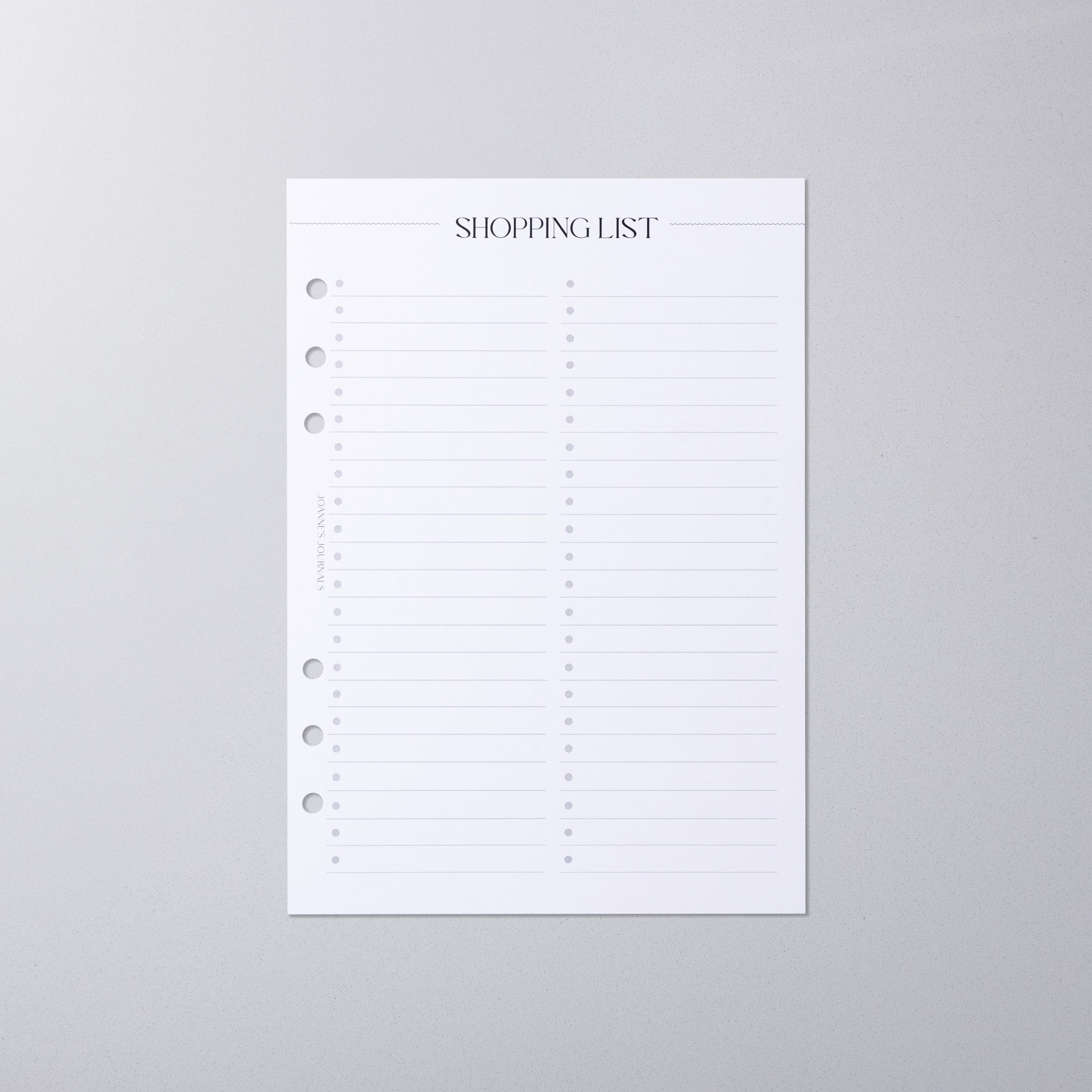 Shopping Lists