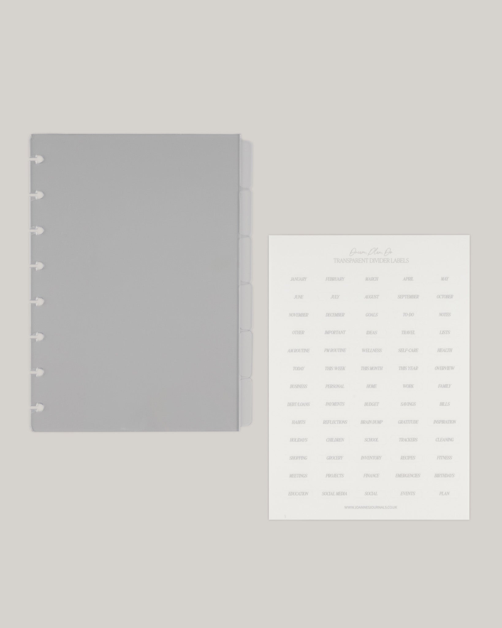 Crystal Clear Side Dividers | Disc-Bound
