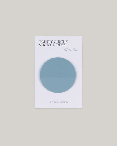 Dainty Circle Sticky Notes - Slate Sea