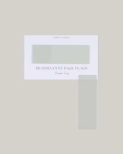 Transparent Page Flags - Smoke Grey