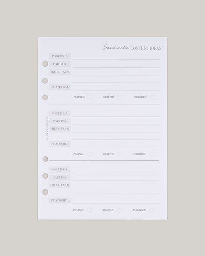 Social Media Content Ideas