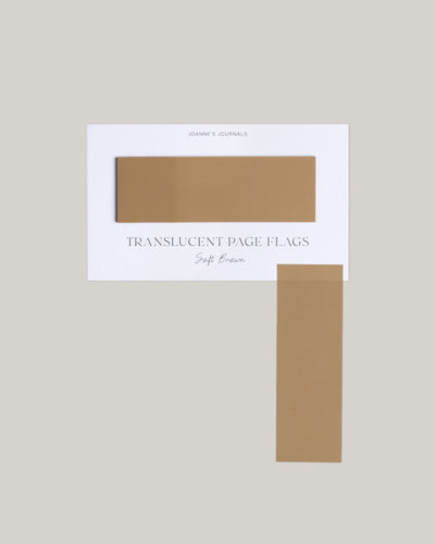 Transparent Page Flags - Soft Brown