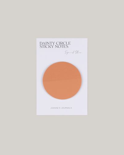 Dainty Circle Sticky Notes - Spiced Glow