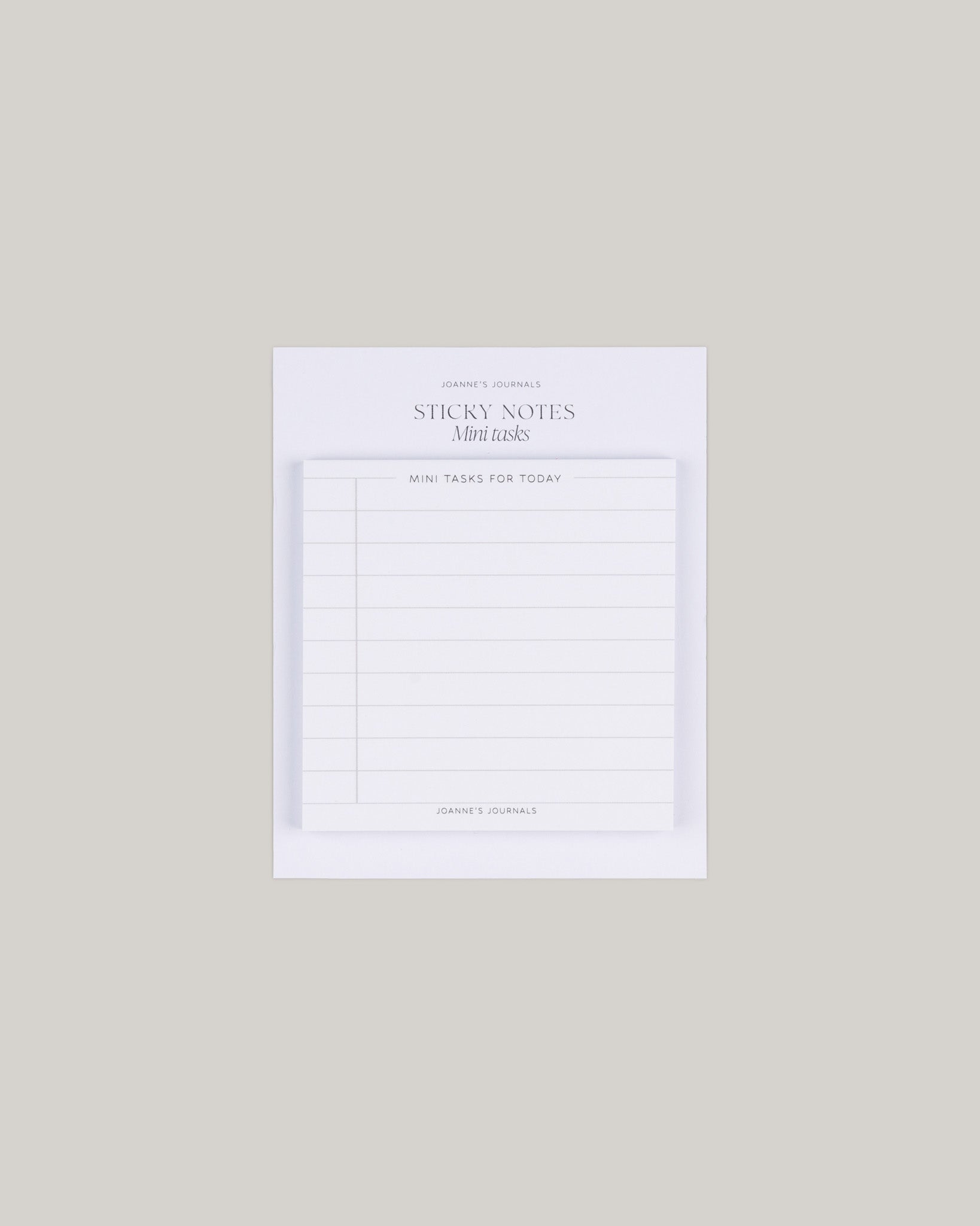 Sticky Notes- Mini Tasks