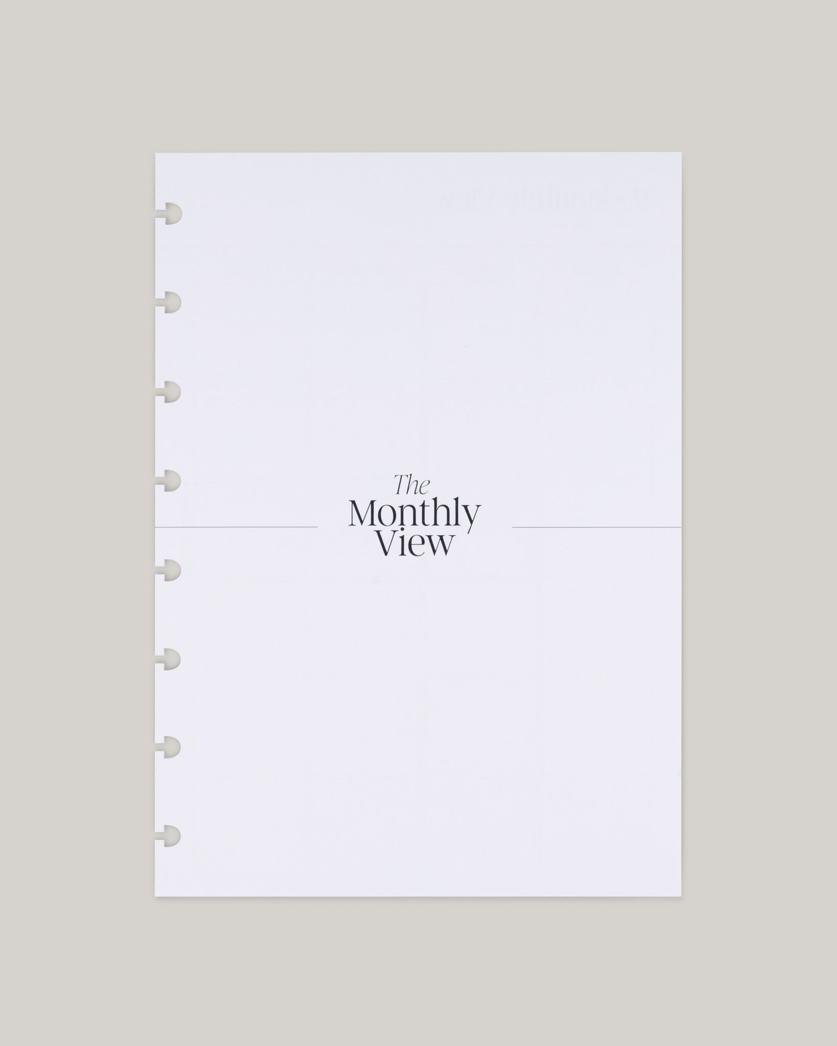 The Monthly View