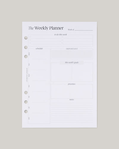 The Weekly Planner